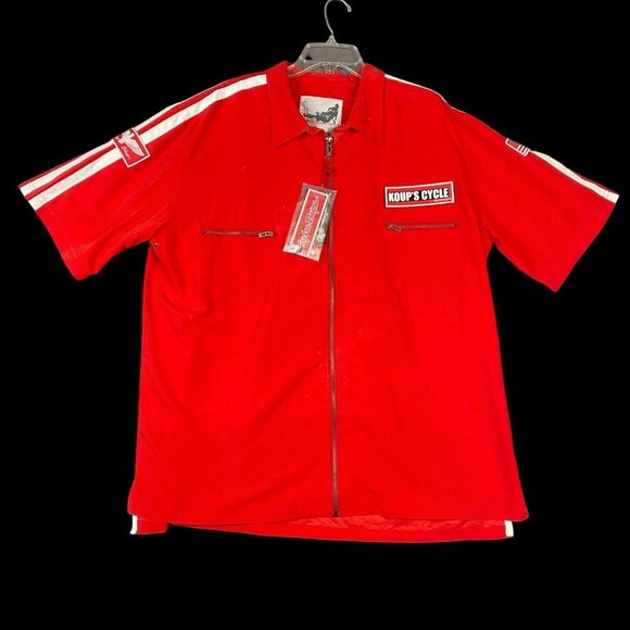 NWT Troy Lee Designs Pit Shirt XXL Full Zip 2 Patches Koup's Cycle Motorcycles - Picture 1 of 11